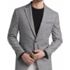Awearness Kenneth Cole Gray Plaid Slim Fit Sport Coat 2 Awearness Kenneth Cole Gray Plaid Slim Fit Sport Coat -Male Clothing Store MW40 14GZ 64 AWEARNESS KENNETH COLE GRAY PLAID MAIN
