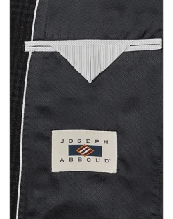 Joseph Abboud Modern Fit Wool Sport Coat, Black Plaid -Male Clothing Store MW40 15LW 02 JOSEPH ABBOUD BLACK PLAID ALT2