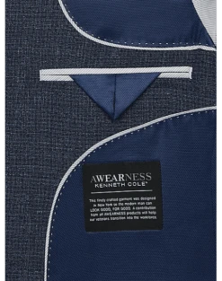 Awearness Kenneth Cole Modern Fit Sport Coat, Blue Tic 8 Awearness Kenneth Cole Modern Fit Sport Coat, Blue Tic -Male Clothing Store MW40 15TH 70 AWEARNESS KENNETH COLE BLUE TIC ALT2