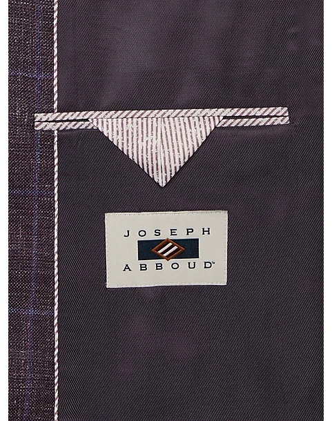 Joseph Abboud Slim Fit Sport Coat, Berry Plaid 5 Joseph Abboud Slim Fit Sport Coat, Berry Plaid - Image 3