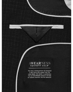 Awearness Kenneth Cole Performance Modern Fit Sport Coat, Black Check 8 Awearness Kenneth Cole Performance Modern Fit Sport Coat, Black Check -Male Clothing Store MW40 15XZ 80 AWEARNESS KENNETH COLE BLACK CHECK ALT2