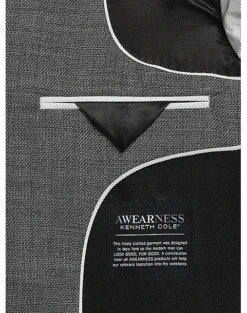 Awearness Kenneth Cole Modern Fit Sport Coat, Gray Tic -Male Clothing Store MW40 15YE 74 AWEARNESS KENNETH COLE GRAY TIC ALT2