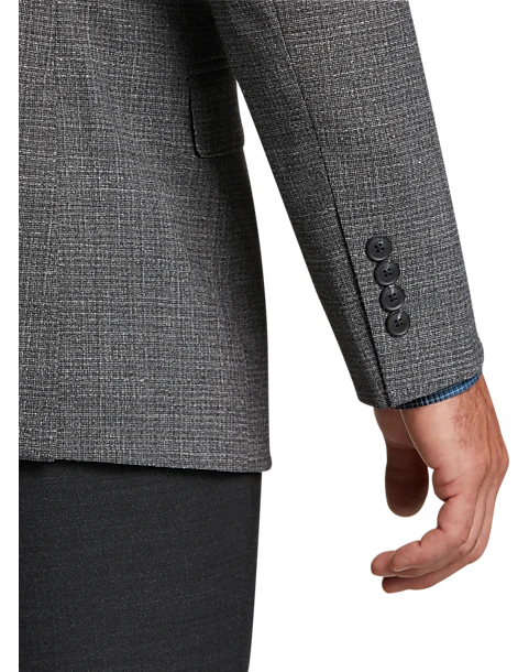 Awearness Kenneth Cole Modern Fit Notch Lapel Sport Coat, Gray Tic 4 Awearness Kenneth Cole Modern Fit Notch Lapel Sport Coat, Gray Tic - Image 2