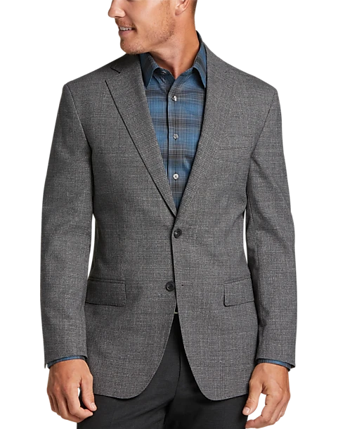 Awearness Kenneth Cole Modern Fit Notch Lapel Sport Coat, Gray Tic 3 Awearness Kenneth Cole Modern Fit Notch Lapel Sport Coat, Gray Tic
