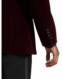 Paisley & Gray Slim Fit Dinner Jacket, Burgundy -Male Clothing Store MW40 15Z1 06 PAISLEY GRAY BURGUNDY ALT1 1