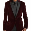 Paisley & Gray Slim Fit Dinner Jacket, Crimson Red -Male Clothing Store MW40 15Z1 06 PAISLEY GRAY BURGUNDY MAIN