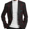 Paisley & Gray Slim Fit Dinner Jacket, Wineberry Plaid -Male Clothing Store MW40 15ZC 60 PAISLEY GRAY WINTERBERRY PLAID MAIN