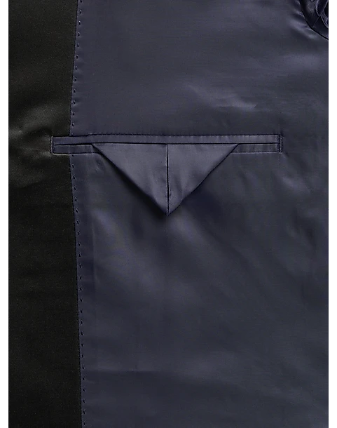 Michael Strahan Classic Fit Shawl Lapel Dinner Jacket, Blue Floral 5 Michael Strahan Classic Fit Shawl Lapel Dinner Jacket, Blue Floral - Image 3