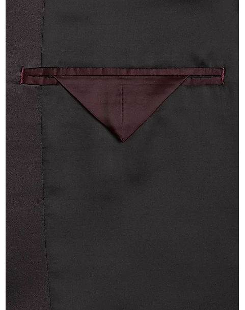 After Hours Slim Fit Shawl Collar Dinner Jacket, Burgundy Paisley 5 After Hours Slim Fit Shawl Collar Dinner Jacket, Burgundy Paisley - Image 3