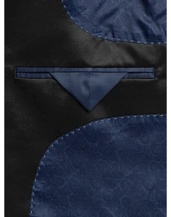 Egara Slim Fit Peak Lapel Dinner Jacket, Charcoal Paisley -Male Clothing Store MW40 160Y 66 EGARA CHARCOAL PAISLEY ALT2