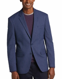 Pronto Uomo Modern Fit Sport Coat, Blue Check