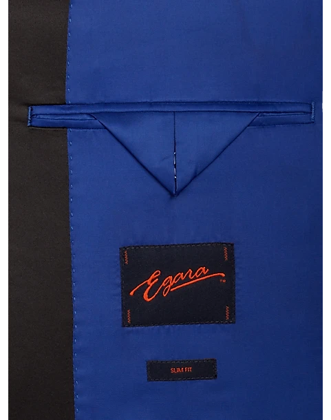 Egara Slim Fit Peak Lapel Dinner Jacket, Blue 5 Egara Slim Fit Peak Lapel Dinner Jacket, Blue - Image 3