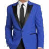 Egara Slim Fit Peak Lapel Dinner Jacket, Blue -Male Clothing Store MW40 168W 14 EGARA BLUE MAIN