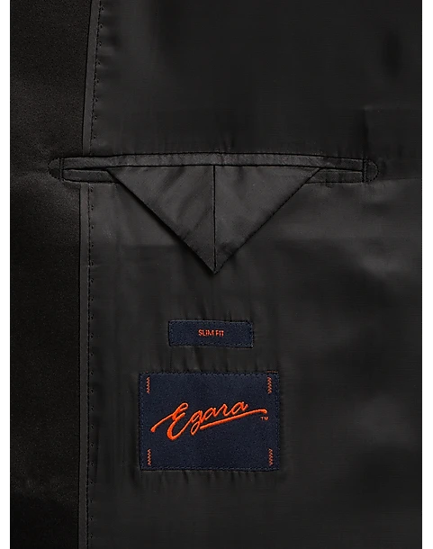 Egara Slim Fit Peak Lapel Double Breasted Dinner Jacket, Navy Tic 5 Egara Slim Fit Peak Lapel Double Breasted Dinner Jacket, Navy Tic - Image 3