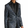 Egara Slim Fit Formal Dinner Jacket, Blue Floral -Male Clothing Store MW40 16FH 15 EGARA LT BLUE FLORAL MAIN