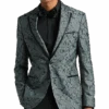 Egara Slim Fit Dinner Jacket, Green Floral -Male Clothing Store MW40 16G0 30 EGARA GREEN FLORAL MAIN