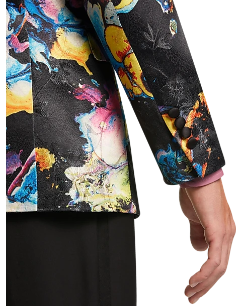 Paisley & Gray Slim Fit Dinner Jacket, Multicolor Abstract Art 5 Paisley & Gray Slim Fit Dinner Jacket, Multicolor Abstract Art - Image 3