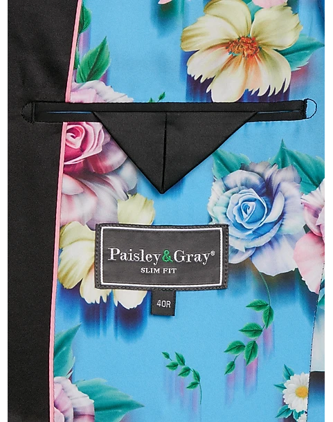 Paisley & Gray Slim Fit Dinner Jacket, Multicolor Abstract Art 6 Paisley & Gray Slim Fit Dinner Jacket, Multicolor Abstract Art - Image 4