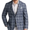 Joseph Abboud Modern Fit Notch Lapel Sport Coat, Blue Plaid 2 Joseph Abboud Modern Fit Notch Lapel Sport Coat, Blue Plaid -Male Clothing Store MW40 16JV 67 JOSEPH ABBOUD BLUE PLAID MAIN