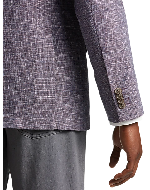 Joseph Abboud Modern Fit Sport Coat, Berry 4 Joseph Abboud Modern Fit Sport Coat, Berry - Image 2