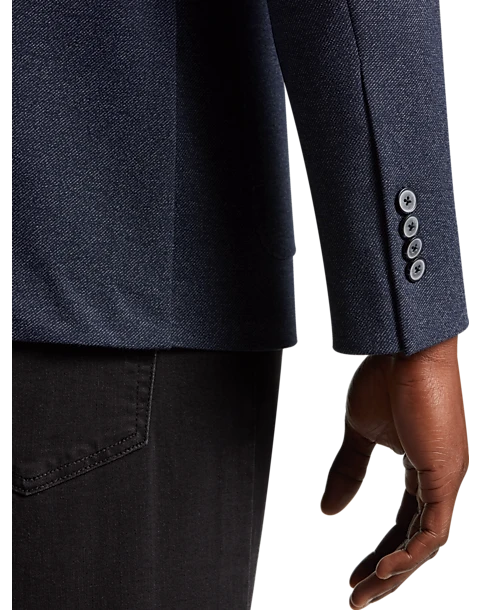 JOE Joseph Abboud Slim Fit Knit Sport Coat, Navy Tic 4 JOE Joseph Abboud Slim Fit Knit Sport Coat, Navy Tic - Image 2