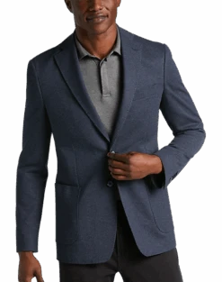 JOE Joseph Abboud Slim Fit Knit Sport Coat, Navy Tic