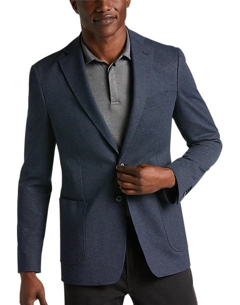 JOE Joseph Abboud Slim Fit Knit Sport Coat, Navy Tic 3 JOE Joseph Abboud Slim Fit Knit Sport Coat, Navy Tic