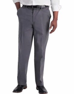 Haggar Iron-Free Premium Khaki® Classic Fit Flat-Front Pants, Khaki