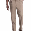 Haggar Iron-Free Premium Khaki® Classic Fit Pleated-Front Pants, Black 2 Haggar Iron-Free Premium Khaki® Classic Fit Pleated-Front Pants, Black -Male Clothing Store MW40 234U 20 HAGGAR MED KHAKI MAIN 1