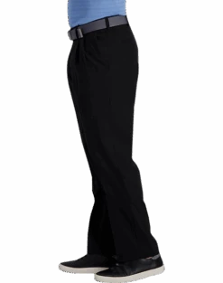 Haggar Cool Right® Performance Flex Classic Fit Pleated-Front Pants, Midnight 8 Haggar Cool Right® Performance Flex Classic Fit Pleated-Front Pants, Midnight -Male Clothing Store MW40 235K 02 HAGGAR BLACK SOLID ALT2 1