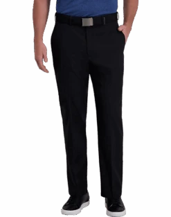 Haggar Cool Right® Performance Flex Classic Fit Flat-Front Pants, Midnight