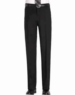 Awearness Kenneth Cole Modern Fit Wool Dress Pants, Charcoal