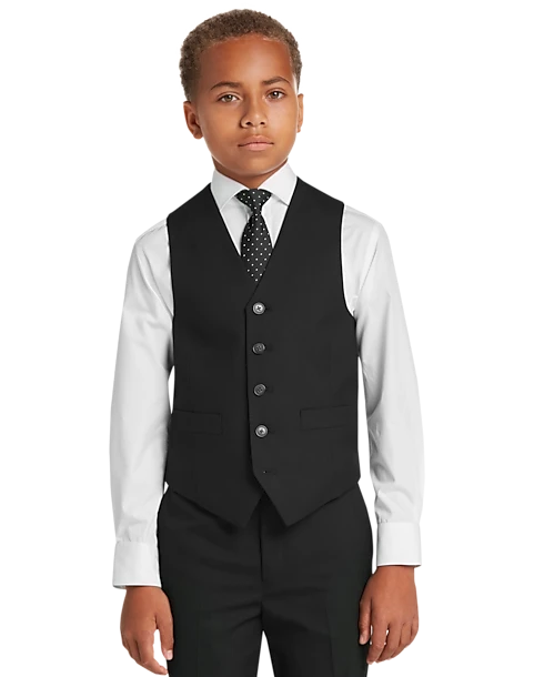 Joseph Abboud Boys Suit Separates Vest, Gray 3 Joseph Abboud Boys Suit Separates Vest, Gray