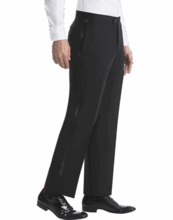 Lauren By Ralph Lauren Classic Fit Suit Separates Tuxedo Pants, Black -Male Clothing Store MW40 3VFD 10 LAUREN BY RALPH LAUREN FORMAL ALT2