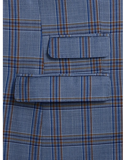 Tayion Classic Fit Suit Separates Coat, Navy & Rust Plaid 6 Tayion Classic Fit Suit Separates Coat, Navy & Rust Plaid - Image 4