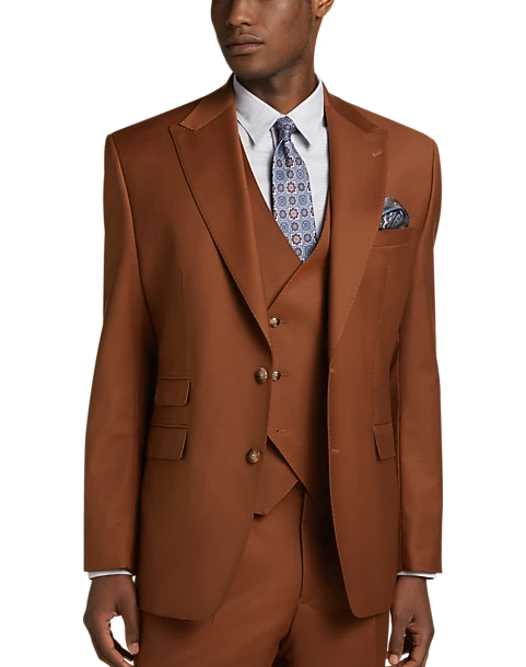 Tayion Classic Fit Suit Separates Coat, Rust 7 Tayion Classic Fit Suit Separates Coat, Rust - Image 5