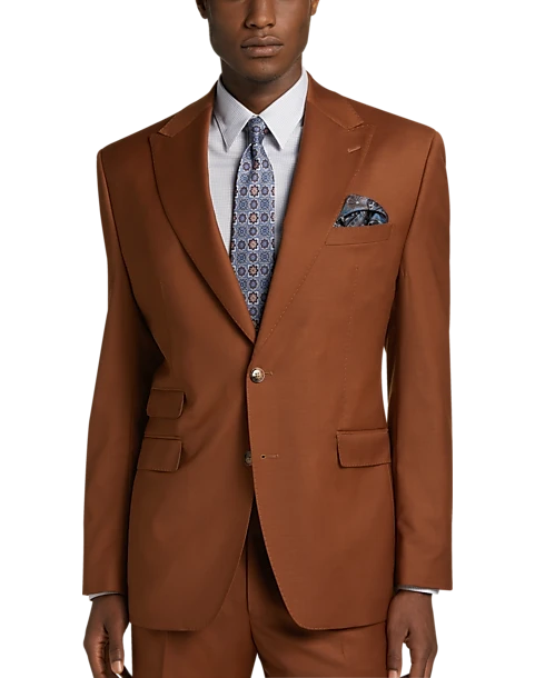 Tayion Classic Fit Suit Separates Coat, Rust 3 Tayion Classic Fit Suit Separates Coat, Rust