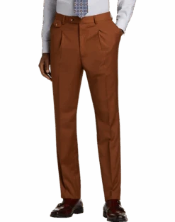 Tayion Classic Fit Suit Separates Pants, Rust