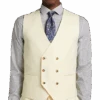 Tayion Classic Fit Suit Separates Double Breasted Vest, Cream 2 Tayion Classic Fit Suit Separates Double Breasted Vest, Cream -Male Clothing Store MW40 3W9N 25 TAYION CREAM MAIN