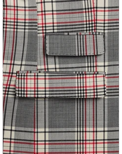 Tayion Classic Fit Suit Separates Coat, White Plaid -Male Clothing Store MW40 3W9P 62 TAYION BLACK WHITE PLAID ALT3