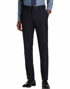 Wilke-Rodriguez Slim Fit Suit Separates Pant, Navy Tic