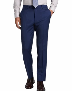Awearness Kenneth Cole Modern Fit Suit, Blue Windowpane -Male Clothing Store MW40 3WG4 67 AWEARNESS KENNETH COLE BLUE WINDOWPANE ALT2