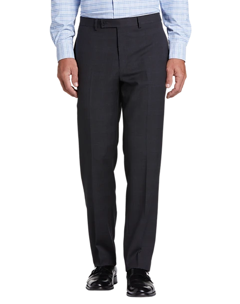 Michael Strahan Classic Fit Suit, Blue Plaid 5 Michael Strahan Classic Fit Suit, Blue Plaid - Image 3