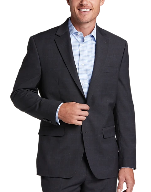 Michael Strahan Classic Fit Suit, Blue Plaid 3 Michael Strahan Classic Fit Suit, Blue Plaid