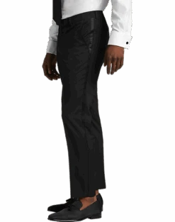 Wilke-Rodriguez Slim Fit Shawl Lapel Tuxedo, Black -Male Clothing Store MW40 3WZZ 10 WILKE RODRIGUEZ FORMAL BLACK ALT3