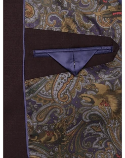 Tayion Classic Fit Suit Separates Coat, Wine Plum -Male Clothing Store MW40 3X60 07 TAYION WINE PLUM PURPLE ALT2