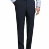 Pronto Uomo Platinum Modern Fit Suit Separates Pants, Navy Sharkskin -Male Clothing Store MW40 3X9A 81 PRONTO UOMO PLATINUM NAVY SHARKSKIN MAIN