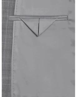 Calvin Klein Slim Fit Suit Separates, Gray Plaid 7 Calvin Klein Slim Fit Suit Separates, Gray Plaid -Male Clothing Store MW40 3X9L 64 CALVIN KLEIN GRAY PLAID ALT3