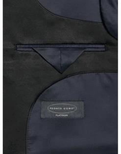 Pronto Uomo Platinum Modern Fit Notch Lapel Suit Separates Tuxedo Jacket, Navy -Male Clothing Store MW40 3XHM 01 PRONTO UOMO PLATINUM NAVY FORMAL ALT2