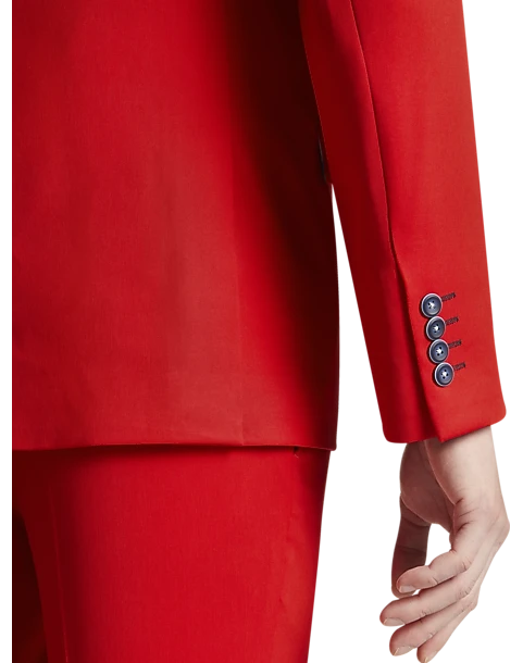 Paisley & Gray Slim Fit Suit Separates Coat, Hot Rod Red 5 Paisley & Gray Slim Fit Suit Separates Coat, Hot Rod Red - Image 3